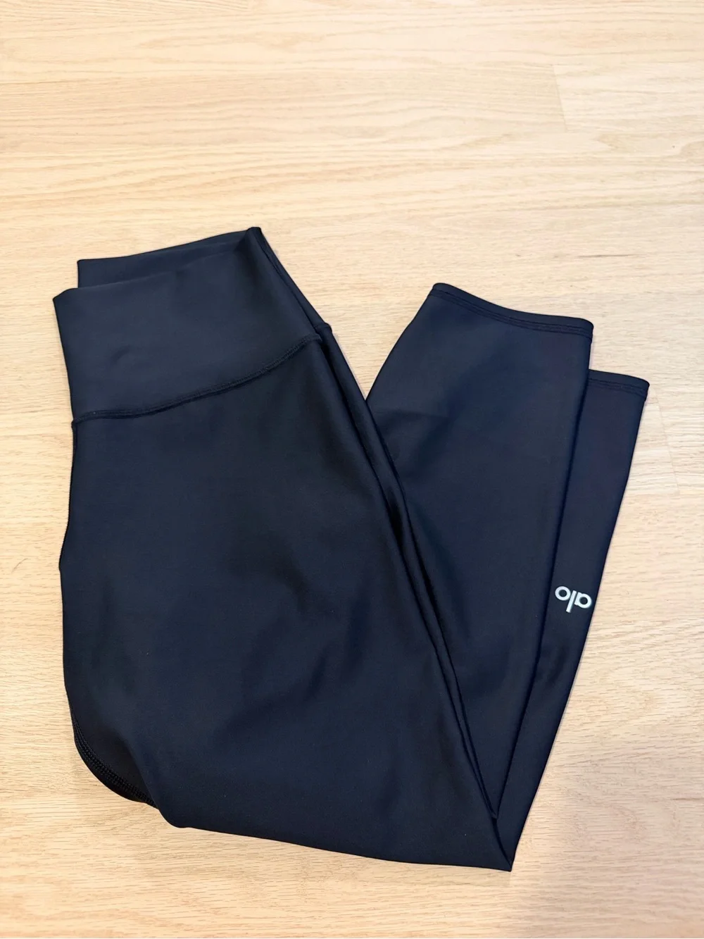 Alo cropped Black High-Rise Leggings